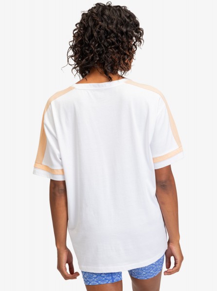 Женская футболка Essential Energy Roxy ERJKT04120, размер L, цвет bright white - фото 5