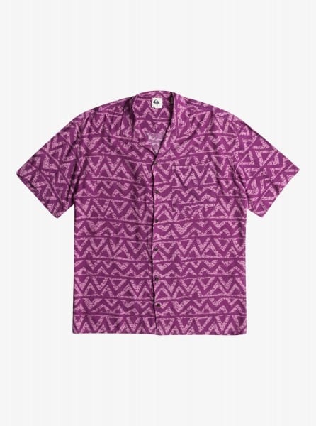 Мужская рубашка с коротким рукавом Bogfold QUIKSILVER EQYWT04562, размер L, цвет violet heritage geo