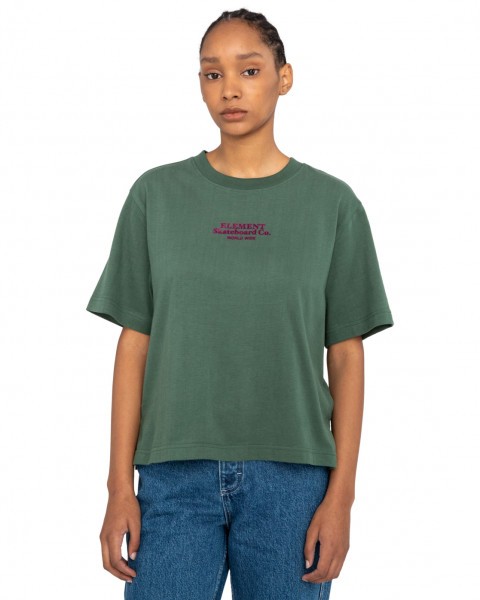 Женская укороченная футболка Velvet Element ELJZT00133, размер L/12, цвет garden topiary - фото 1