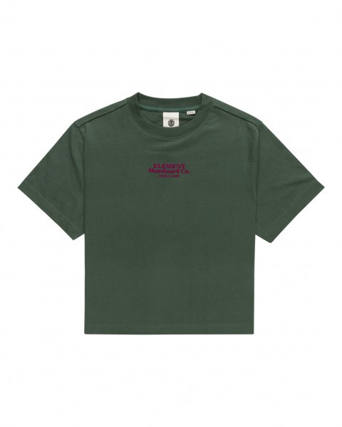 Женская укороченная футболка Velvet Element ELJZT00133, размер L/12, цвет garden topiary - фото 4