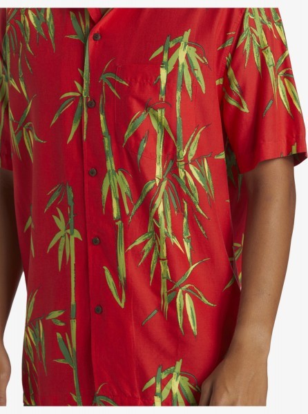 фото Мужская рубашка с коротким рукавом bamboo dna island quiksilver