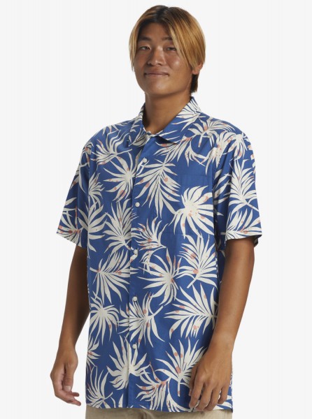 фото Мужская рубашка с коротким рукавом beach club casual quiksilver