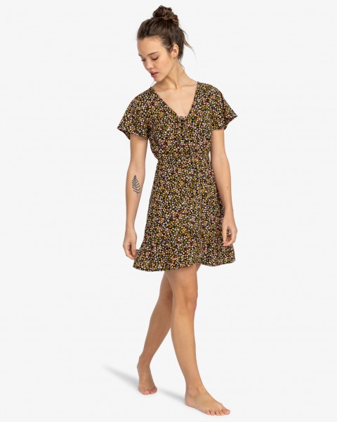 Женское миниплатье Day Trippin EBJWD00137, размер L/12, цвет абрикосовый - фото 4