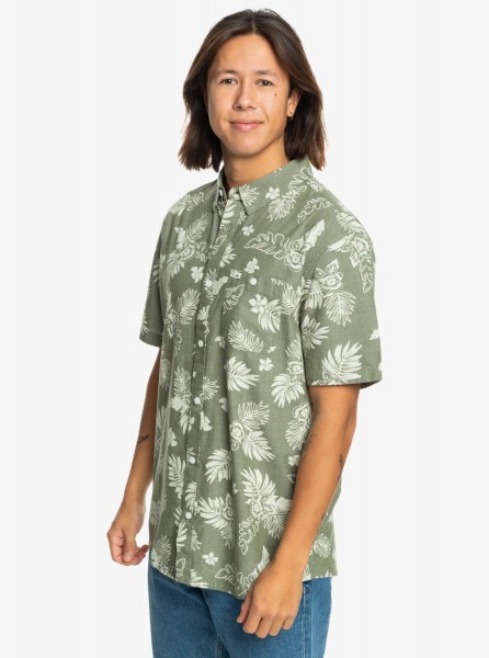 Мужская рубашка с коротким рукавом Gawanhill QUIKSILVER EQYWT04557, размер XXL, цвет four leaf gawanhill - фото 4