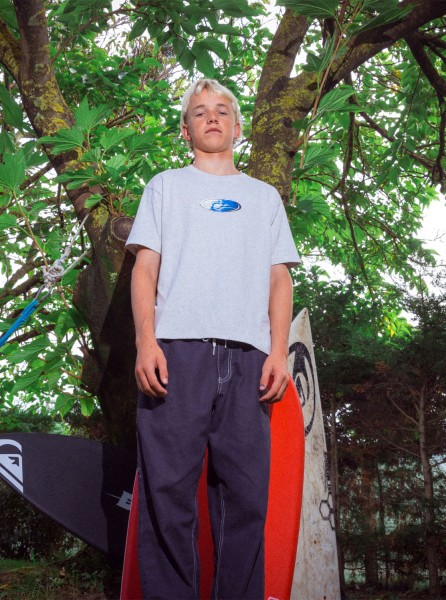 Детская футболка N.A.R (8-16 лет) QUIKSILVER AQBZT04376, размер L/14, цвет snow heather - фото 1