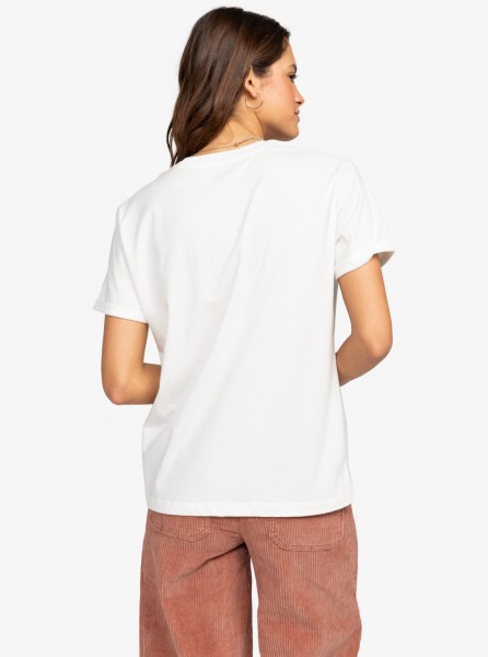 Свободная женская футболка Summer Fun Roxy ERJZT05700, размер XXL, цвет snow white - фото 4