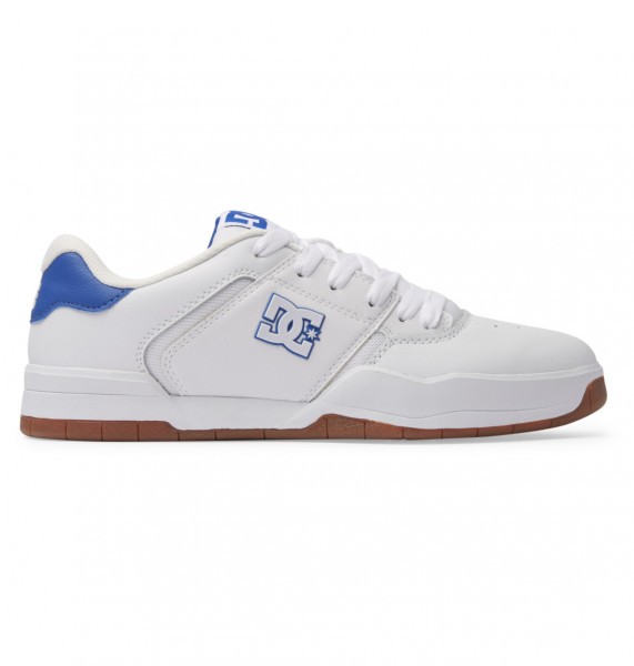 Кожаные мужские кроссовки DC Central DC Shoes ADYS100551, размер 42, цвет white/blue