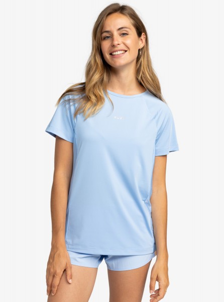 Спортивная женская футболка Bold Moves Roxy ERJKT04112, размер L, цвет bel air blue