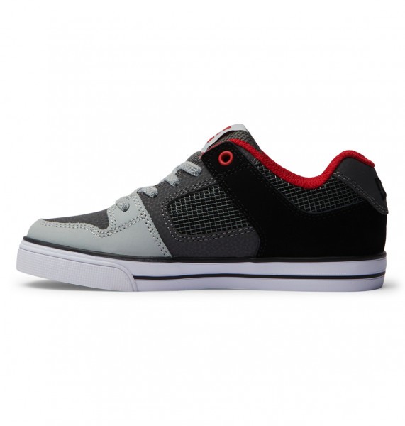 Детские кеды DC Pure Elastic (8-16 лет) DC Shoes ADBS300256, размер 34, цвет red/heather grey - фото 3