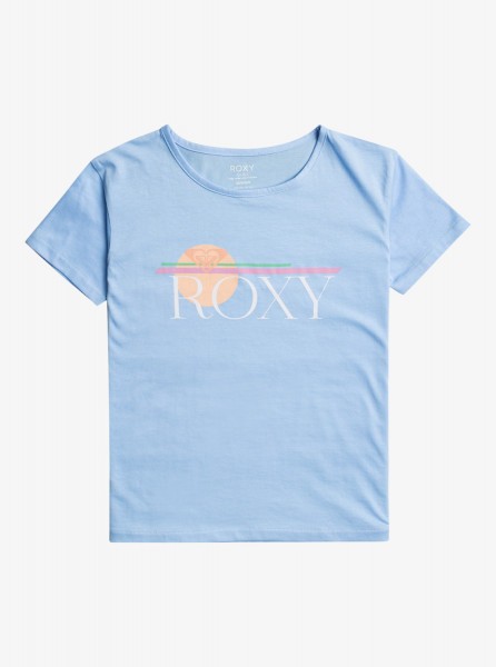Свободная детская футболка Day And Night (4-16 лет) Roxy ERGZT04040, размер 10/M, цвет bel air blue - фото 1