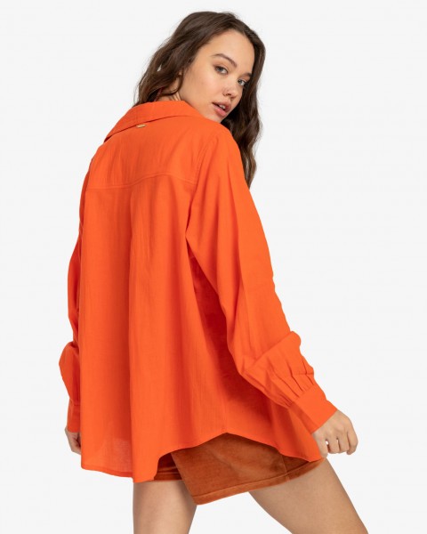 Женское пляжное платье-рубашка Swell EBJWT00113, размер L/12, цвет абрикосовый - фото 4