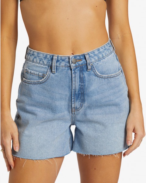 Женские джинсовые шорты Riley Billabong UBJDS00103, размер 26, цвет faded indigo fray - фото 4