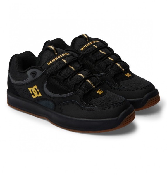 Мужские кеды Kalynx Zero DC Shoes ADYS100819, размер 10D, цвет black/gold - фото 2