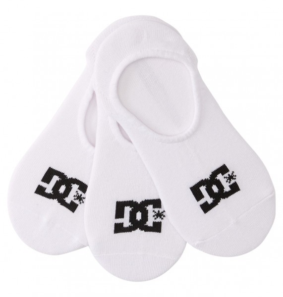 Мужские носки-невидимки DC DC Shoes ADYAA03191, размер 1SZ, цвет snow white