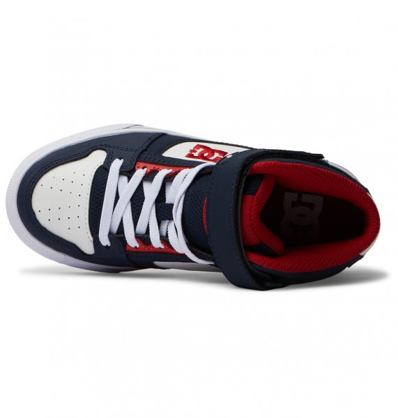 Высокие детские кеды DC Pure High-Top EV DC Shoes ADBS300324, размер 34, цвет dc navy/ath red - фото 4