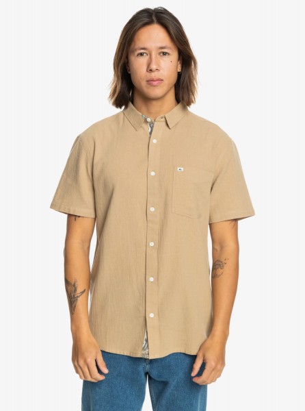 Мужская рубашка с коротким рукавом Time Box QUIKSILVER EQYWT04558, размер L, цвет plage - фото 3