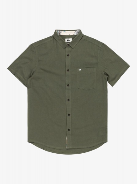 Мужская рубашка с коротким рукавом Time Box QUIKSILVER EQYWT04558, размер L, цвет four leaf clover