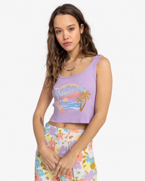 Женская футболка Wild Waves Billabong EBJZT00265, размер L/12, цвет peaceful lilac