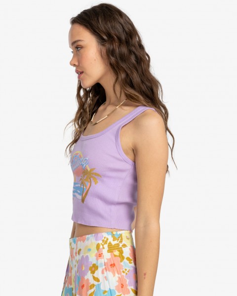 Женская футболка Wild Waves Billabong EBJZT00265, размер L/12, цвет peaceful lilac - фото 2