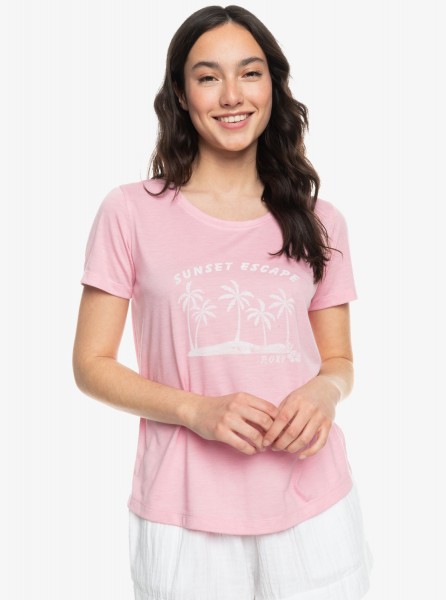 Женская футболка Chasing The Wave Roxy ERJZT05666, размер XL, цвет prism pink - фото 1