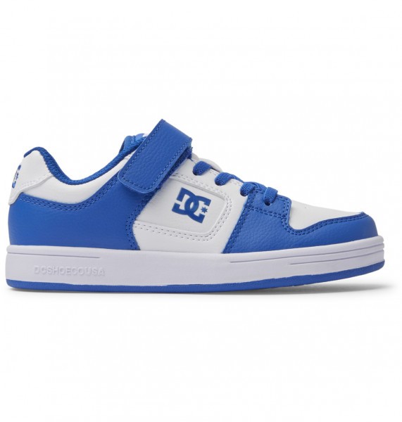 Детские кеды Manteca 4 с эластичной шнуровкой DC Shoes ADBS300385, размер 31, цвет white/blue