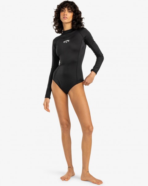 фото Женский слитный купальник с длинным рукавом tropic bodysuit upf 50 billabong