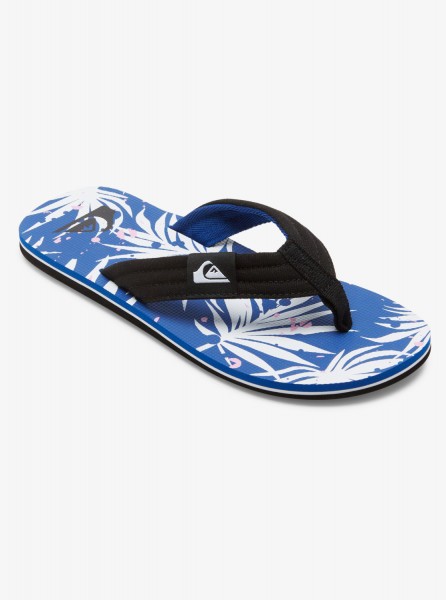 Мужские сланцы Molokai Layback QUIKSILVER AQYL101339, размер 43, цвет black/blue/white