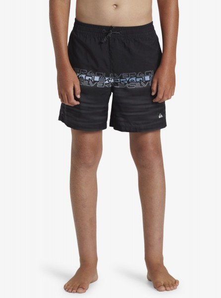 Детские купальные шорты Everyday Wordblock (8-16 лет) QUIKSILVER AQBJV03051, размер L/14, цвет черный - фото 3