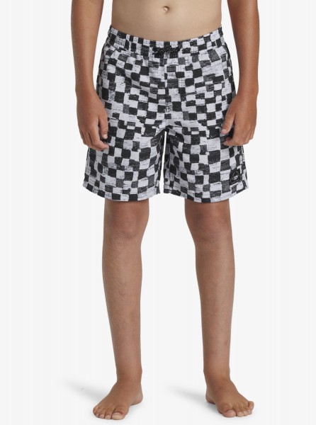 Детские купальные шорты Everyday Checkers (8-16 лет) QUIKSILVER AQBJV03056, размер L/14, цвет черный - фото 3
