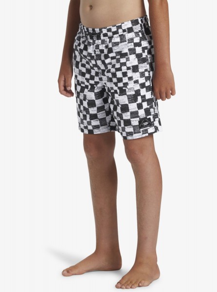 Детские купальные шорты Everyday Checkers (8-16 лет) QUIKSILVER AQBJV03056, размер L/14, цвет черный - фото 4